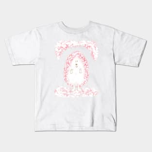 Cherry Blossom Hedgehog Sakura Japanese Kawaii Kids T-Shirt